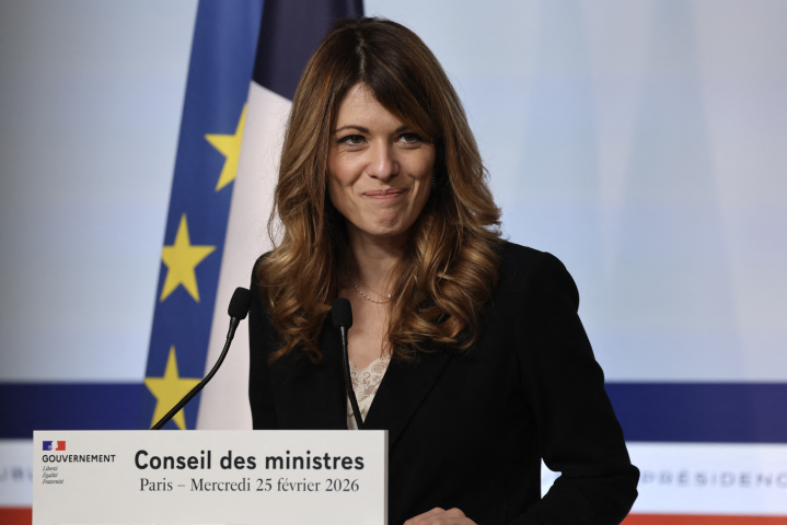 Maud Bregeon, porte-parole du gouvernement et ministre déléguée à l'Energie - Photo par LUDOVIC MARIN / AFP