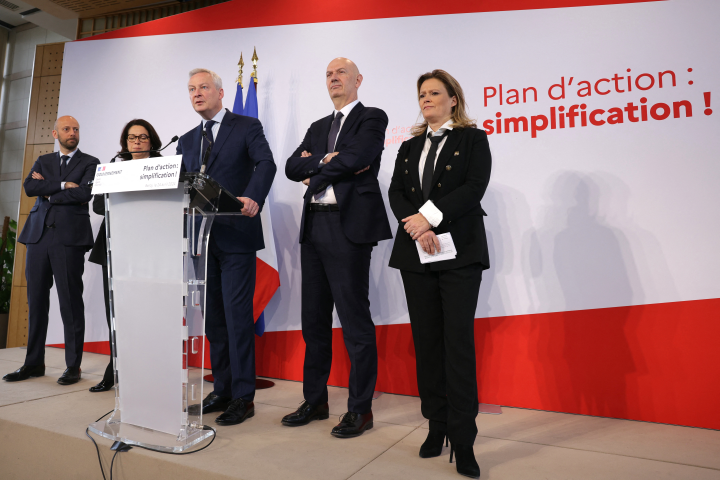 Ministère de l'Economie et des Finances (Photo by Thomas SAMSON / AFP)