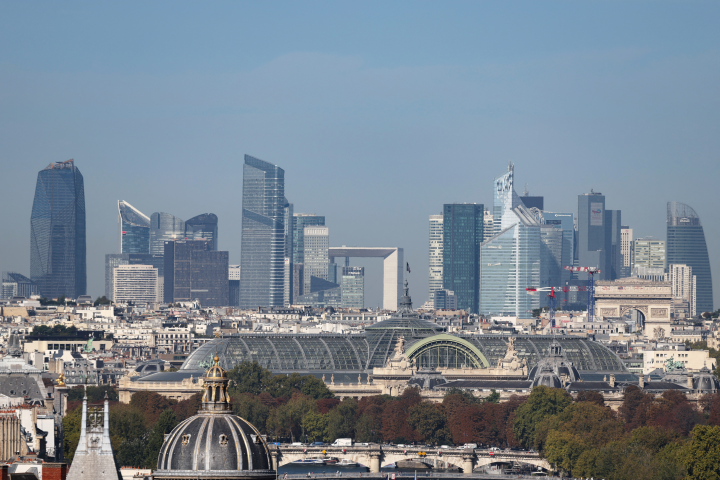 La Défense (Photo by Ludovic MARIN / POOL / AFP)