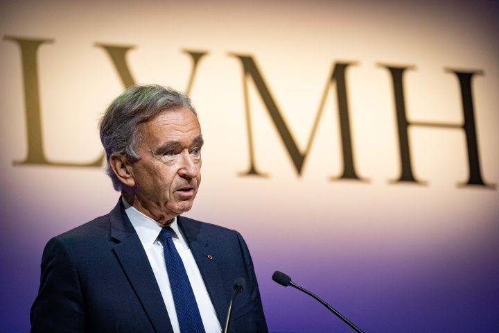 Bernard Arnault, président-directeur général de LVMH (©Eric TSCHAEN/REA)