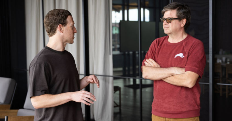 Mark Zuckerberg et Yann LeCun (crédits : LinkedIn de Yann LeCun)
