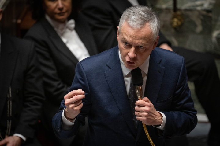 Bruno Le Maire, ministre de l'Economie et des Finances (©Eric TSCHAEN/REA)