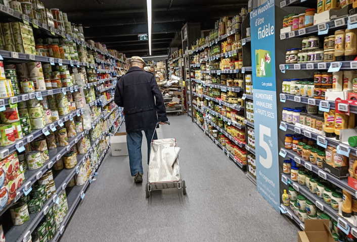 Rayons de supermarché. Riccardo Milani / Hans Lucas / Hans Lucas via AFP
