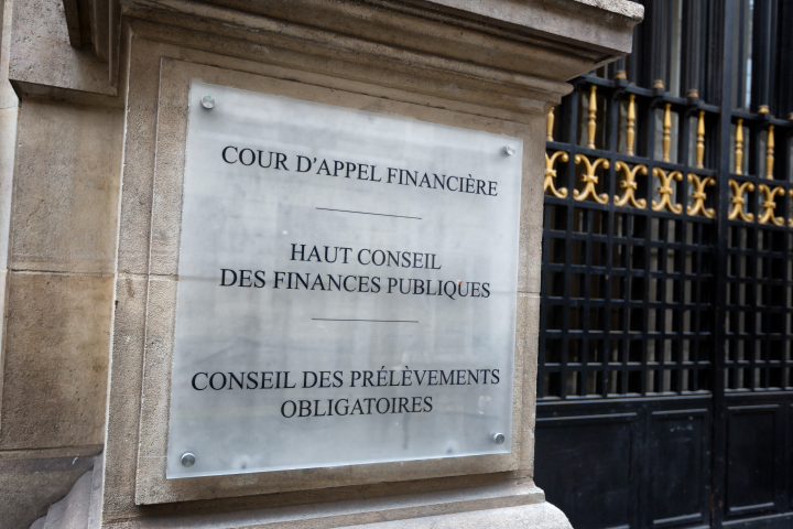 Haut Conseil des finances publiques. Photo by Martin Noda / Hans Lucas via AFP