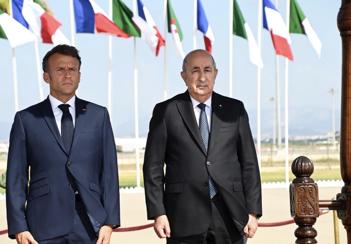 Visite d'Emmanuel Macron à Alger. Algerian Presidency/XINHUA-REA
