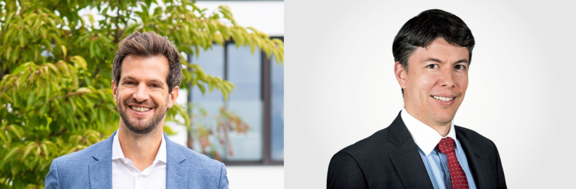 Paul Martingell, le nouveau directeur général de Virbac (à gauche) et Habib Ramdani, le directeur financier