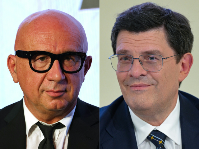 Marco Bizzarri et Jean-François Palus (Photo by GIUSEPPE CACACE and Bertrand GUAY / AFP)
