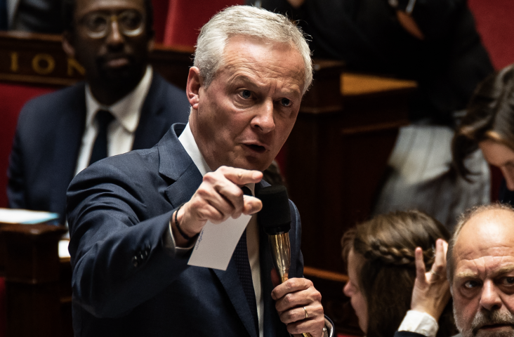 Bruno Le Maire, Ministre de l’Économie, des Finances et de la Souveraineté industrielle et numérique, ne compte pas baisser sa vigilance concernant les investissements étrangers en France.
Andrea Savorani Neri / NurPhoto / NurPhoto via AFP