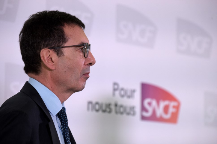 Jean-Pierre Farandou, président-directeur général de la SNCF - Eric PIERMONT / AFP

