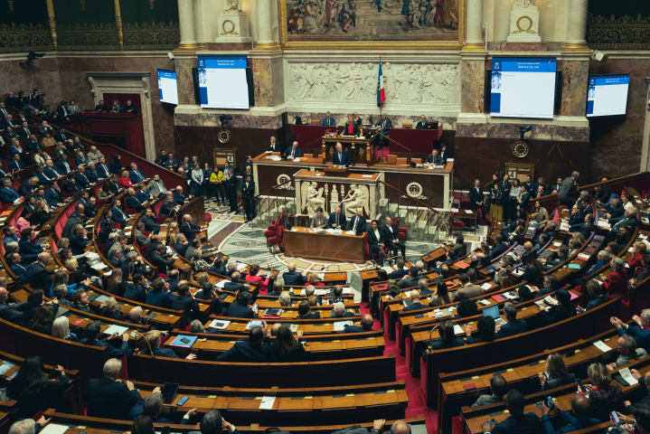 Assemblée nationale  (Photo by Edouard Monfrais-Albertini / Hans Lucas / Hans Lucas via AFP)