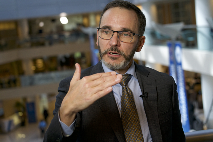 Pierre-Olivier Gourinchas, chef économiste du Fonds monétaire international - Bastien INZAURRALDE / AFP