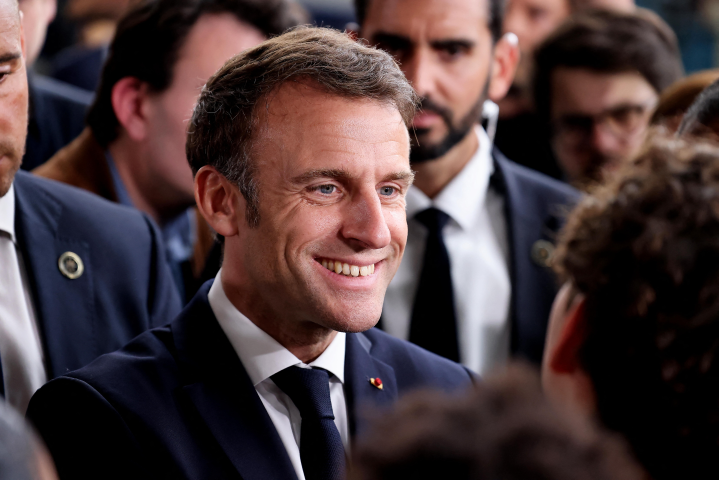 Le Président de la République, Emmanuel Macron (©Dominique Jacovides/pool-REA)