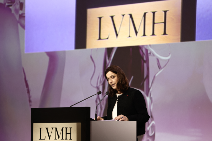 Cécile Cabanis, la directrice financière de LVMH - Photo by Thibaud MORITZ / AFP