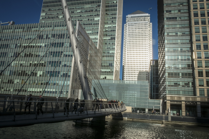 Tour du 1 Canada Square, ou se trouve, au 46ème étage, le siège de l'Autorité bancaire européenne - Eric TSCHAEN/REA