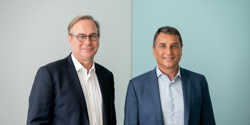 Christophe Bavière et William Kadouch-Chassaing, co-dirigeants d’Eurazeo.