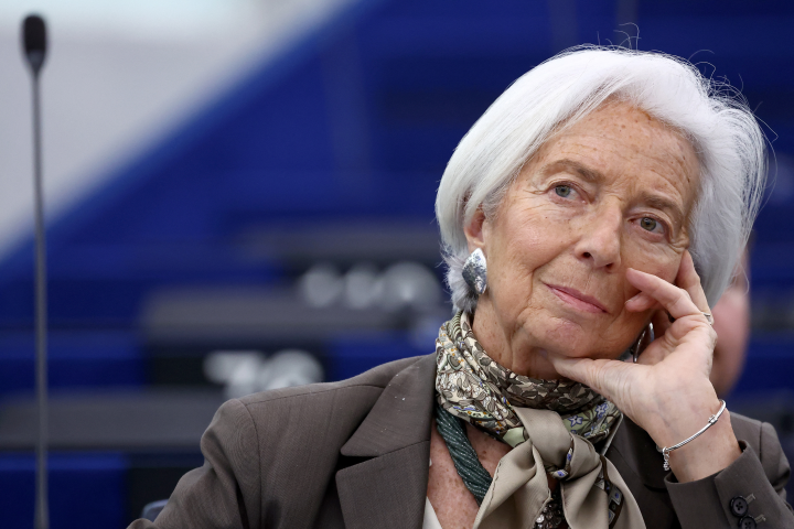 Christine Lagarde, présidente de la Banque centrale européenne - Photo par FREDERICK FLORIN / AFP