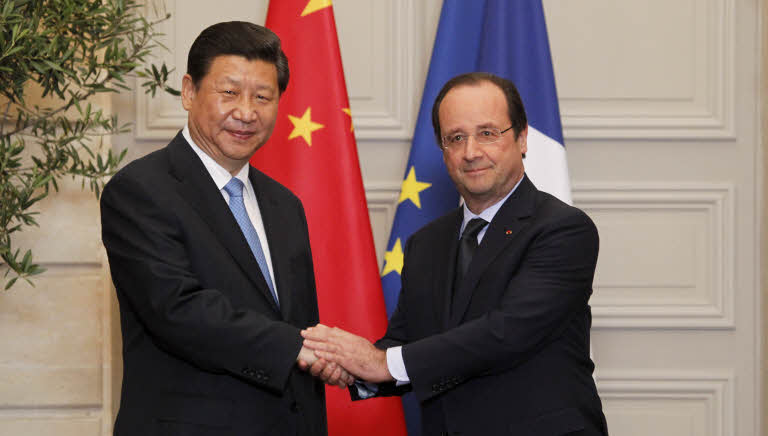 accord France/Chine - Xi Jinping et François Hollande