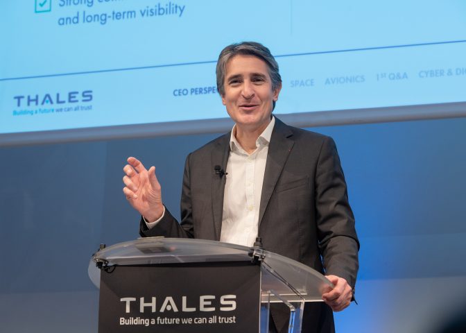 Patrice Caine, président-directeur général de Thales (crédits Thales)