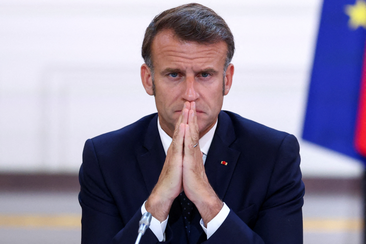 Emmanuel Macron, président de la République - Tom Nicholson / POOL / AFP
