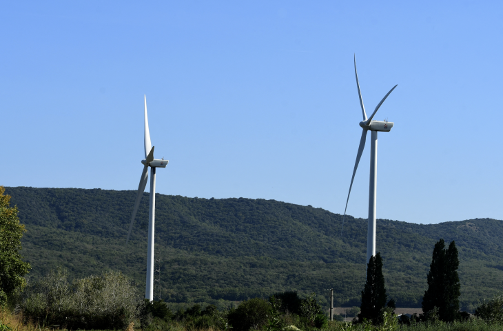 Éoliennes en France. Romain Doucelin / Hans Lucas / Hans Lucas via AFP