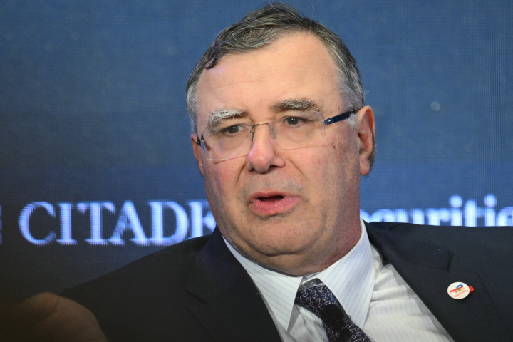 Patrick Pouyanné, le directeur général de TotalEnergies (Photo by Mandel NGAN / AFP)