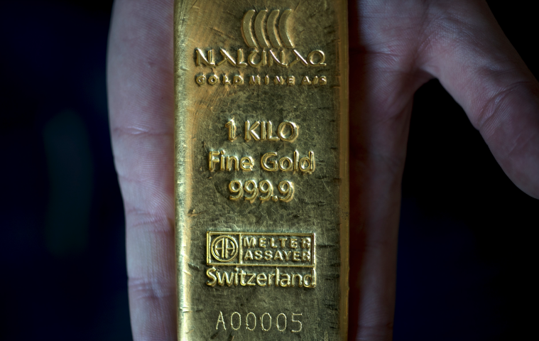 Lingot d'or. ©Andrew TESTA/PANOS-REA