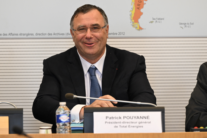 Patrick Pouyanné, président-directeur général de TotalEnergies (©Photo by Bertrand GUAY / AFP)