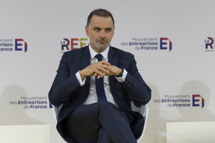 Laurent Saint-Martin, ministre du Commerce extérieur. Photo by Carine Schmitt / Hans Lucas via AFP