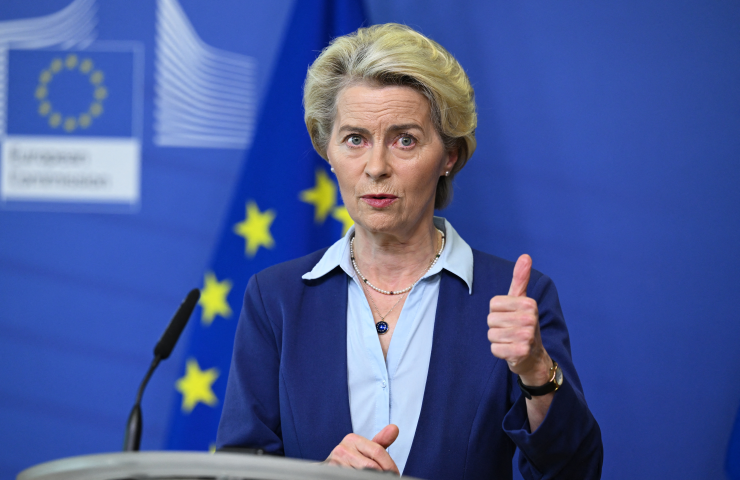 Ursula von der Leyen, présidente de la Commission européenne (Dursun Aydemir/Anadolu Agency via AFP)
