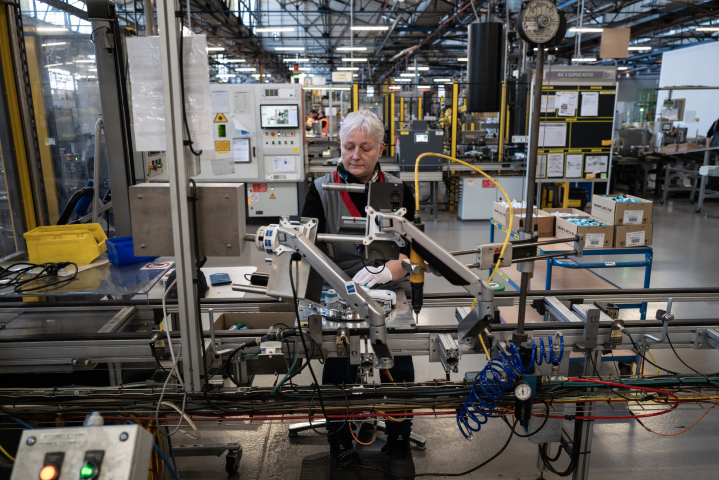 Usine en Bourgogne-Franche-Comté - Photo par ARNAUD FINISTRE / AFP