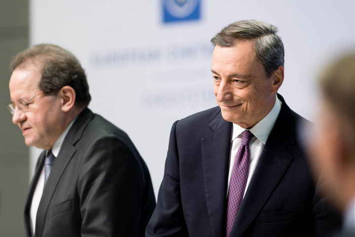 Vitor Constancio et Mario Draghi