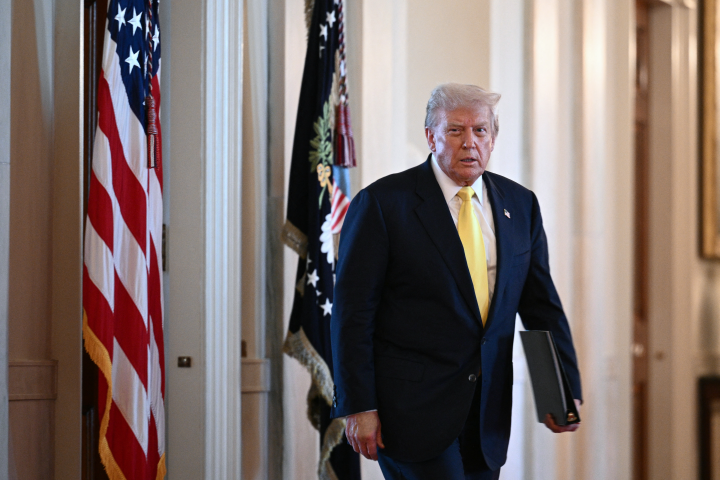 Donald Trump (Photo by Brendan SMIALOWSKI / AFP)