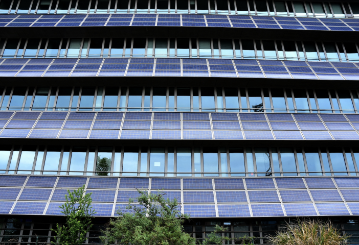 Panneaux solaires. Photo by Romain Doucelin / Hans Lucas / Hans Lucas via AFP