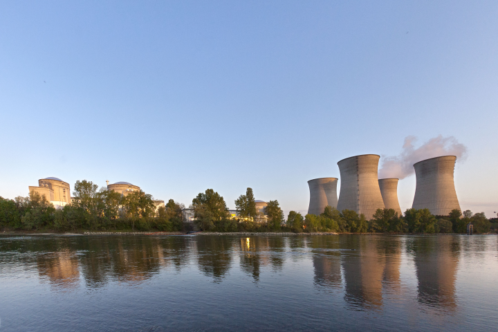Site nucléaire. Photo by STEPHANE COMPOINT / Only France via AFP