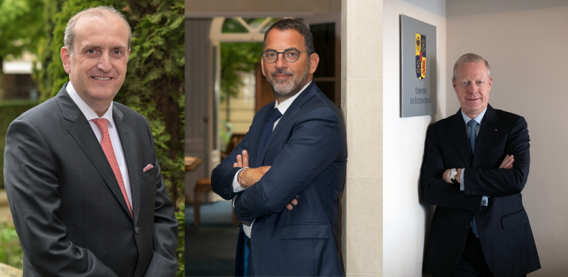 Yves Stein, actuel directeur général de Edmond de Rothschild Europe, Renzo Evangelista, directeur général de Edmond de Rothschild France, président du directoire depuis 2019 et Hervé Ordioni, nouveau directeur général de la banque privée internationale font leur entrée au comité exécutif de la banque. 