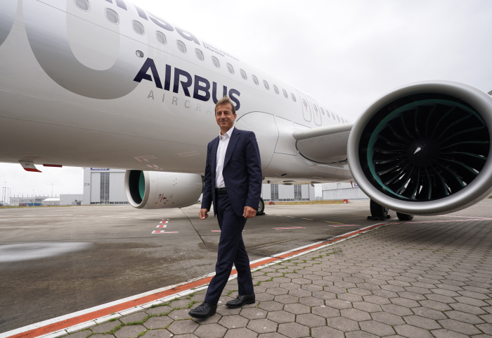 Guillaume Faury, le PDG d'Airbus - Photo by MARCUS BRANDT / DPA / dpa Picture-Alliance via AFP