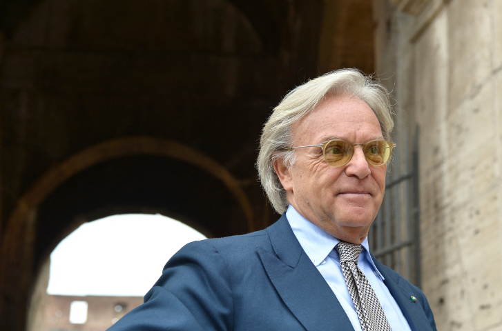 Diego Della Valle, fondateur et PDG de Tod's - Photo by ALBERTO PIZZOLI / AFP