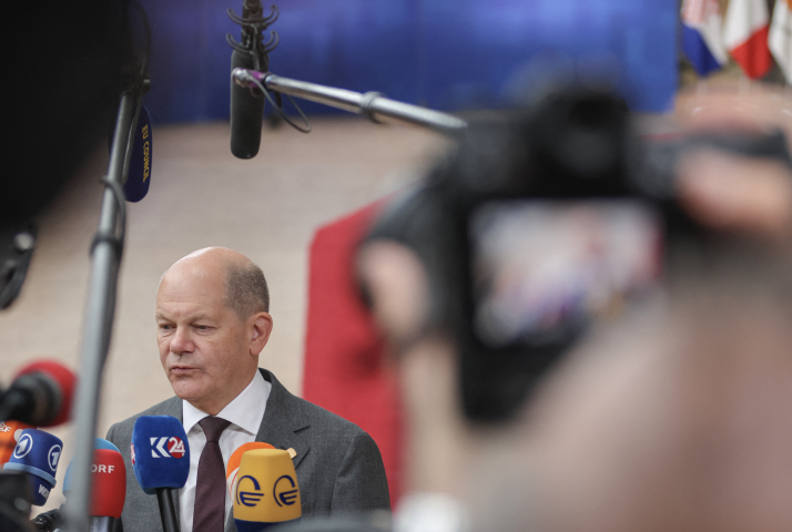 Un défi de plus pour Olaf Scholz, le chancelier allemand. Nicolas Economou / NurPhoto / NurPhoto via AFP