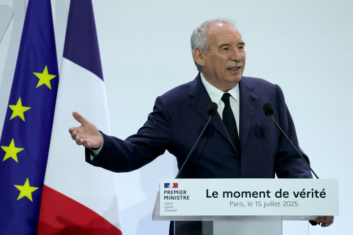 François Bayrou (Photo by Thomas SAMSON / AFP)