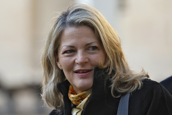 Marie-Anne Barbat-Layani, présidente de l'AMF (© Photo by Ludovic MARIN / AFP)