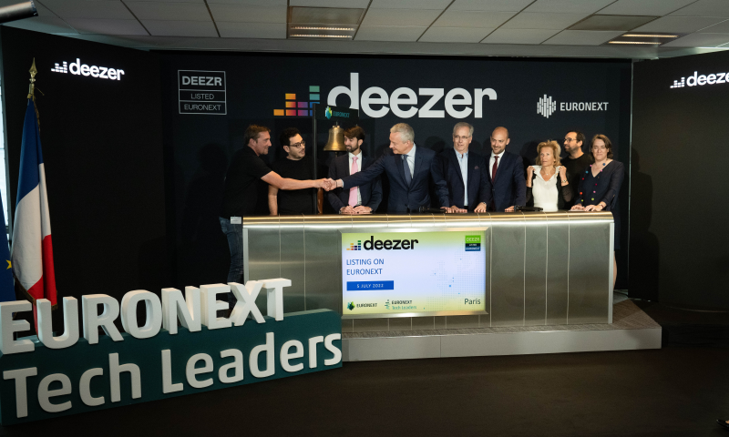 Introduction en bourse de la plateforme de musique en ligne Deezer - Eric TSCHAEN/REA