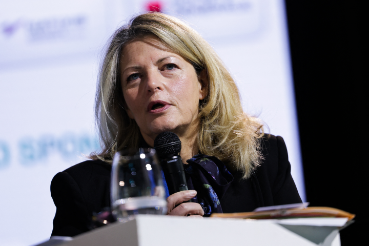 Marie-Anne Barbat-Layani (Photo by Thibaud MORITZ / AFP)