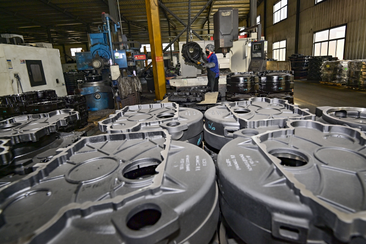 Usine de production (Photo by CFOTO / NurPhoto / NurPhoto via AFP)