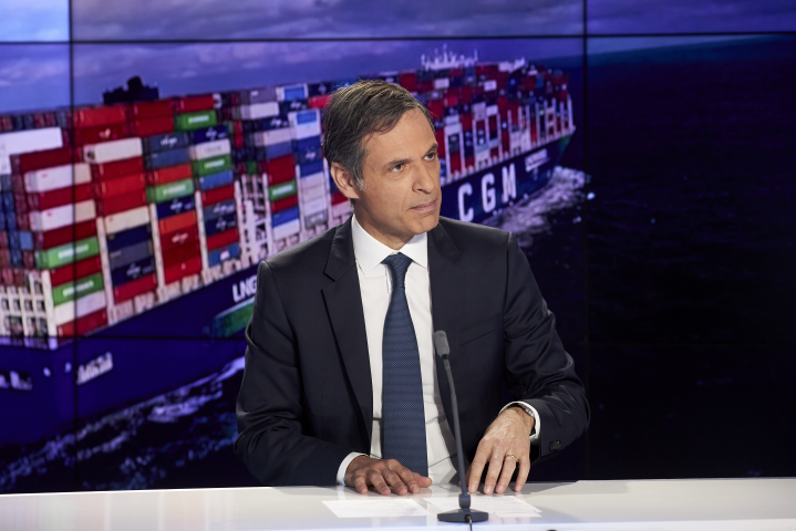 Rodolphe Saade, PDG de CMA-CGM - Bruno LEVY/CHALLENGES-REA