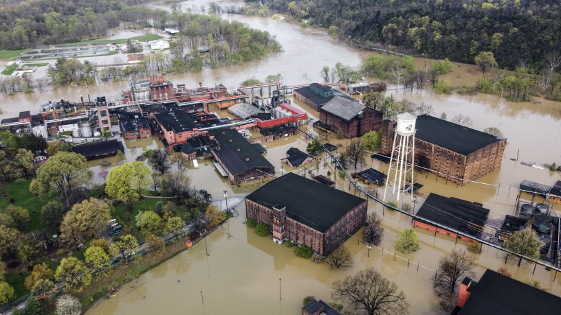 Inondations. Photo by LEANDRO LOZADA / AFP