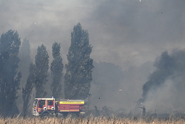 Incendie. Photo de GABRIEL BOUYS / AFP