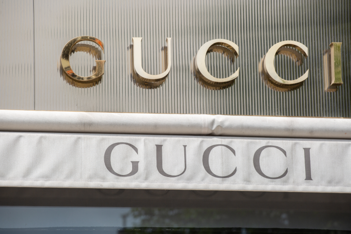 The shop of the Italian luxury brand Gucci - Photo by Alexander Pohl / NurPhoto / NurPhoto via AFP