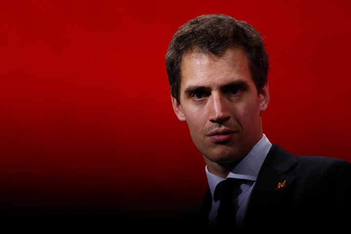 Arthur Mensch, co-fondateur et dirigeant de Mistral AI (Photo by Sarah Meyssonnier / POOL / AFP)