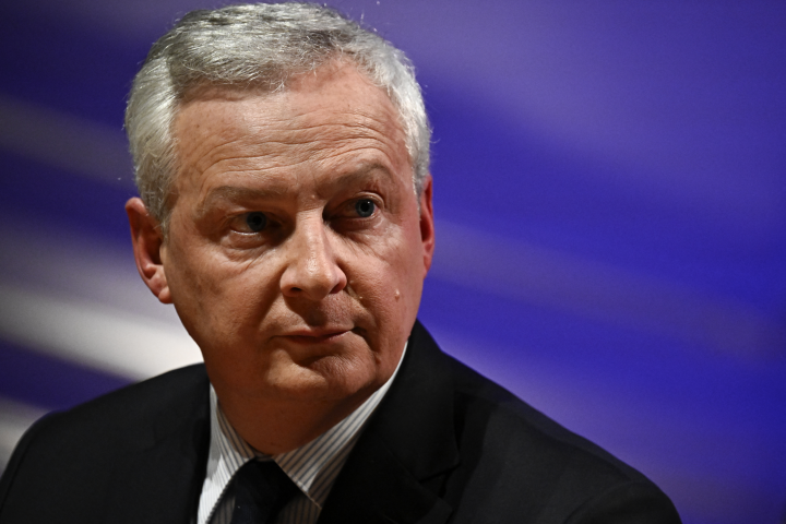 Bruno Le Maire, ministre de l'Economie, des Finances et de la Souveraineté industrielle et numérique - JULIEN DE ROSA / AFP