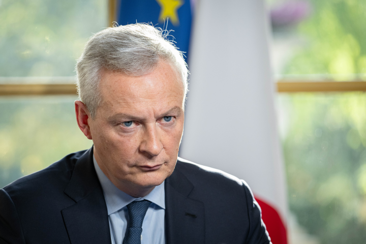 Bruno Le Maire, ministre de l'Economie, des Finances et de la Souveraineté industrielle et numérique - Eric TSCHAEN/REA